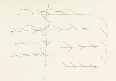 Ontwerpen voor een watermerk van een bankbiljet; ornament av Leo Gestel