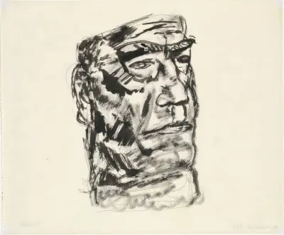 Porträtt av man av Leo Gestel