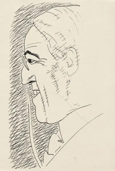 Porträtt av Thomas Woodrow Wilson av Leo Gestel