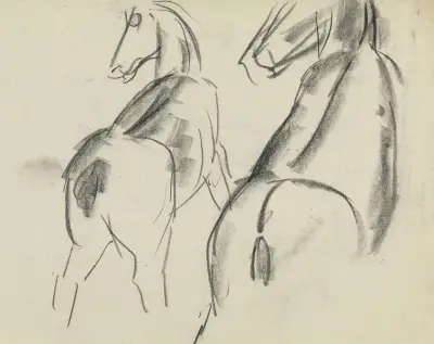 Häststudier av Leo Gestel