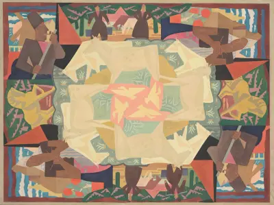 Mattmönster motiv 'Holland' av Leo Gestel