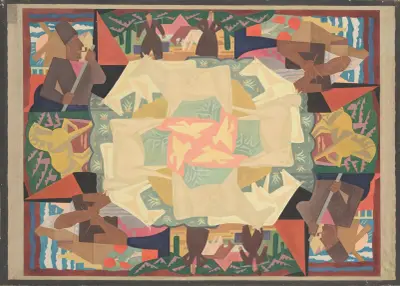 Mattdesign med Holland-motiv av Leo Gestel