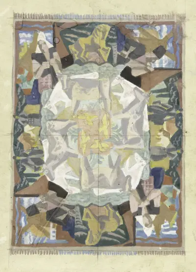 Mattmönster ’Holland’ (leporellodesign) av Leo Gestel