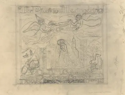Ter plechtige herinnering aan de heilige communie Norbertine Lammers av Leo Gestel