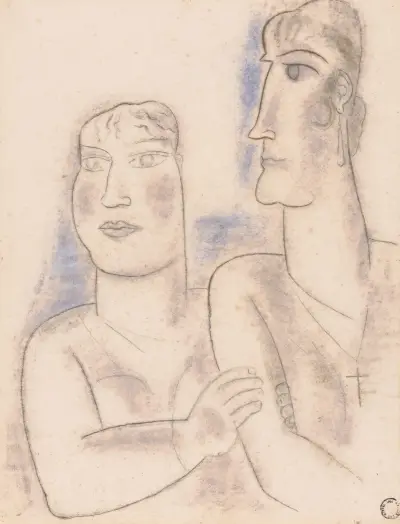 Två kvinnor av Leo Gestel