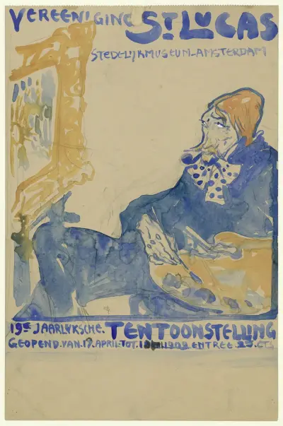 Föreningen St. Lukas i Stedelijk Museum i Amsterdam av Leo Gestel