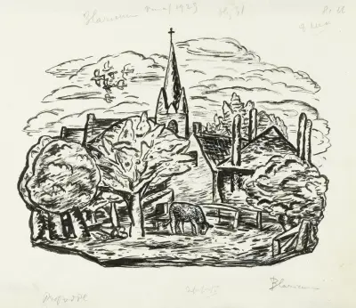 Vinjett för biografi om Gestel av prof. W. van der Pluym av Leo Gestel