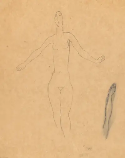 Kvinnoakt av Leo Gestel