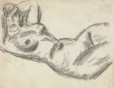 Kvinnlig nakenakt av Leo Gestel