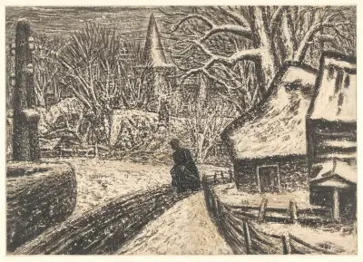 Vinter i Blaricum av Leo Gestel