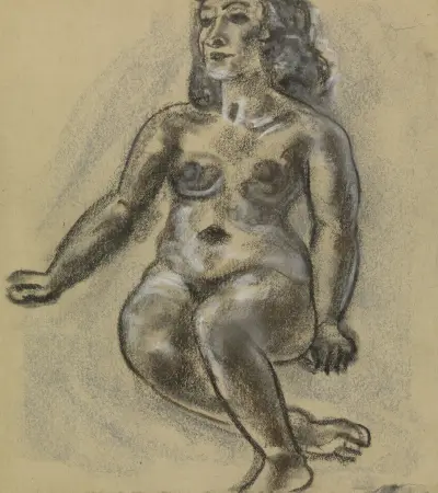 Siedząca akt kobiecy – nr 1, Leo Gestel