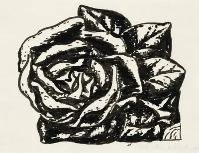 Utan titel (ros) av Leo Gestel