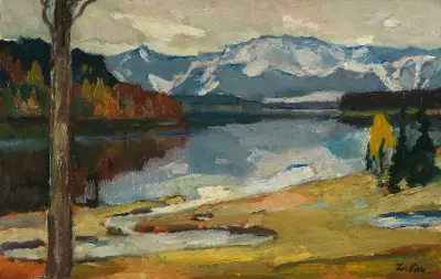 Kampenwand VI av Leo Putz