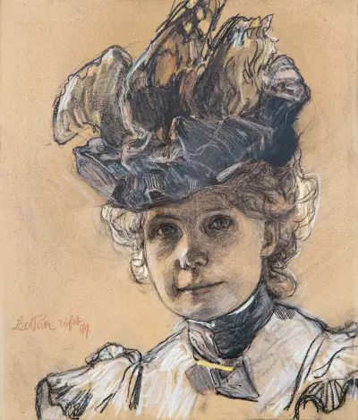 Porträt Gertraud Luberich av Leo Putz