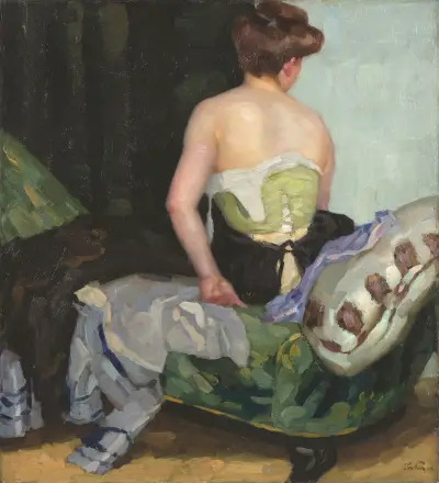 Rückenakt von Leo Putz