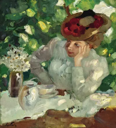 Sommerfrische (Summer vacation) av Leo Putz