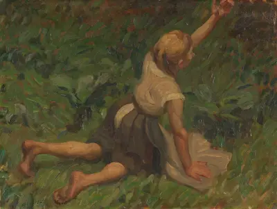 Studie till Askungen av Leo Putz