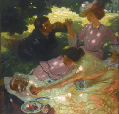 The Picnic, 1903 av Leo Putz