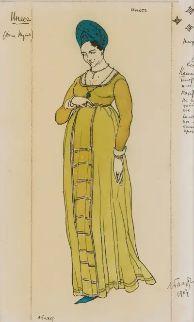 Kostymdesign för Don Juan I av Léon Bakst