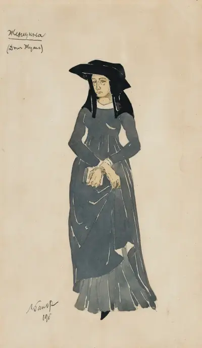 Kostymdesign för Don Juan II av Léon Bakst