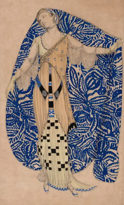 Fantaisie sur un costume moderne, Dioné av Léon Bakst