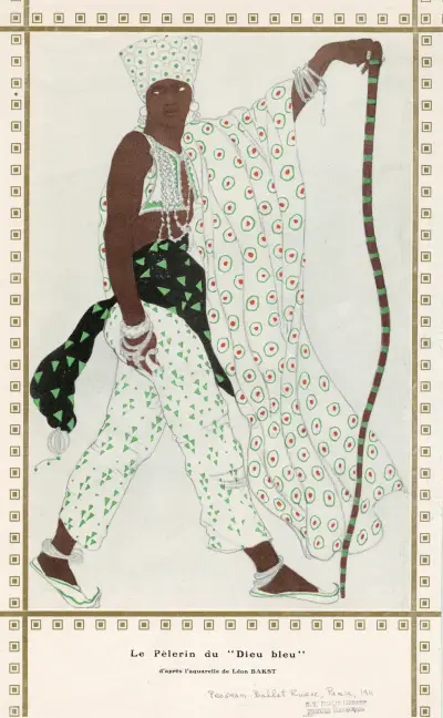 Le Pèlerin du ‘Dieu bleu’ av Léon Bakst