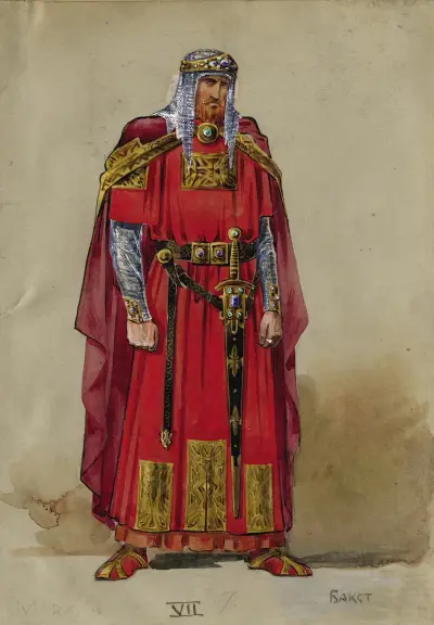 Medeltida prins av Léon Bakst
