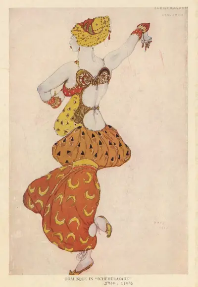 Odalisque in ‘Schéhérazade’ av Léon Bakst