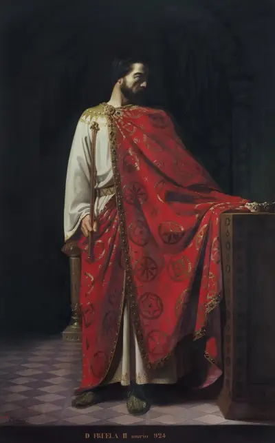 Fruela II av Asturien (kung av Asturien 910–925) av Léon Bonnat