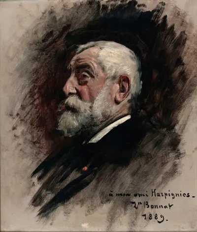 Portrait d’Henri Harpignies av Léon Bonnat