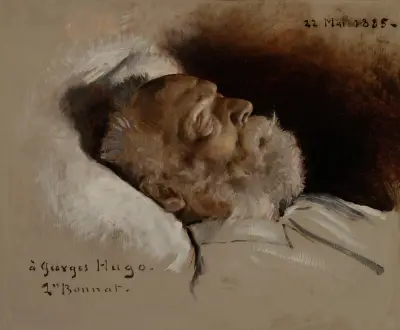 Victor Hugo sur son lit de mort av Léon Bonnat