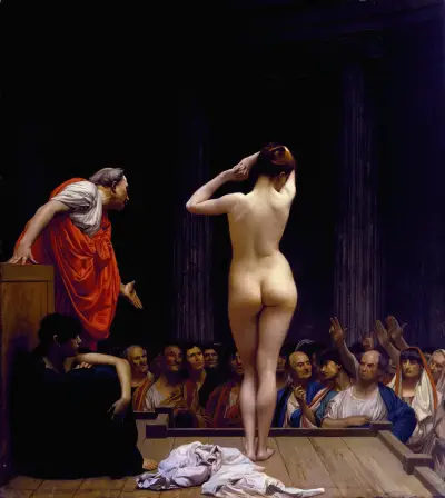 En romersk slavmarknad av Jean-Léon Gérôme