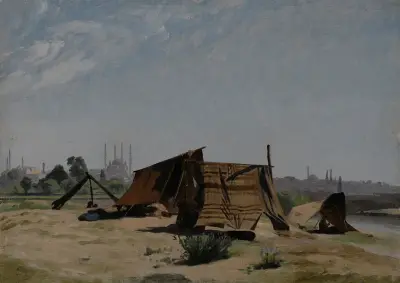 An Encampment before Constantinople von Jean-Léon Gérôme