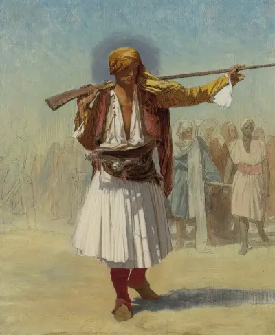 Arnaut Officer av Jean-Léon Gérôme
