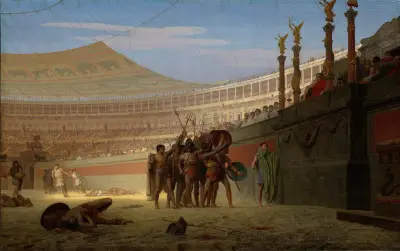 Ave Caesar! Morituri te salutant av Jean-Léon Gérôme