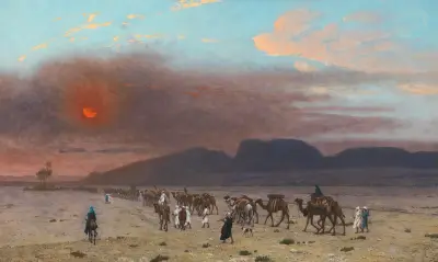 Caravane Dans Le Desert von Jean-Léon Gérôme