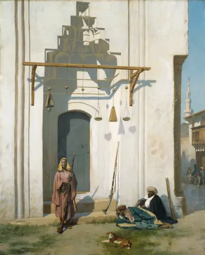 Vakter vid ingången till en grav av Jean-Léon Gérôme