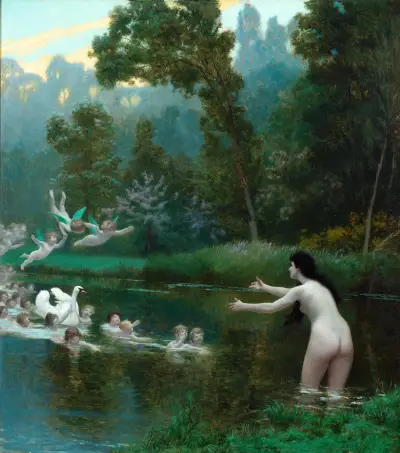 Leda och svanen av Jean-Léon Gérôme