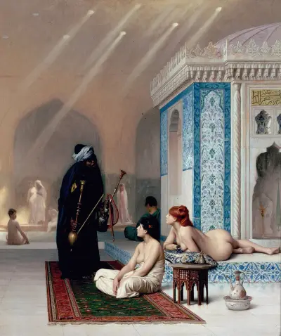 Bassäng i ett harem av Jean-Léon Gérôme
