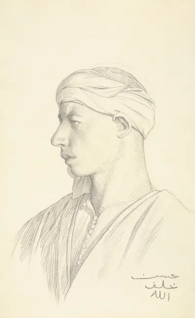 Portrait of an Egyptian Fellah von Jean-Léon Gérôme