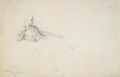 Studie für König Kandaules von Jean-Léon Gérôme