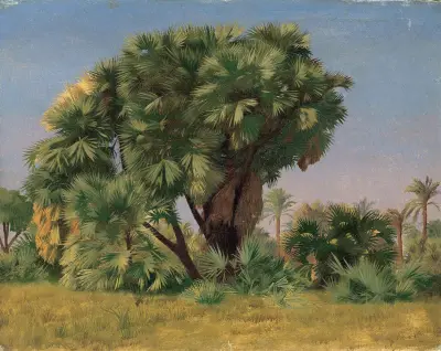Studie av palmträd av Jean-Léon Gérôme