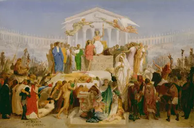 The Age of Augustus, the Birth of Christ von Jean-Léon Gérôme
