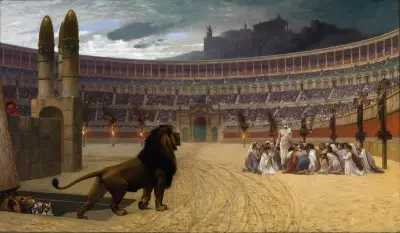 De kristna martyrernas sista bön av Jean-Léon Gérôme
