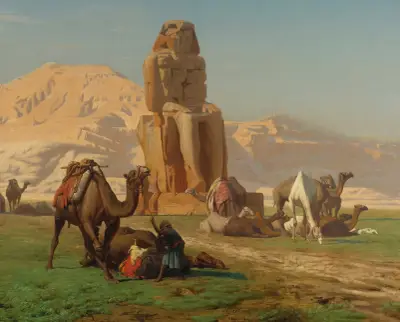 Kolossen i Memnon av Jean-Léon Gérôme