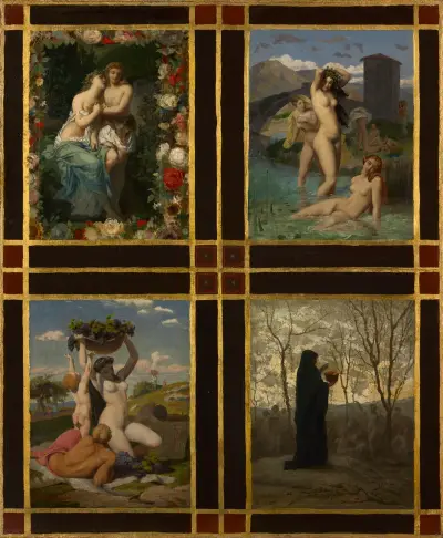 De fyra årstiderna av Jean-Léon Gérôme