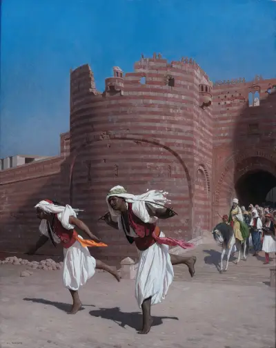 Paschan och hans löpare av Jean-Léon Gérôme