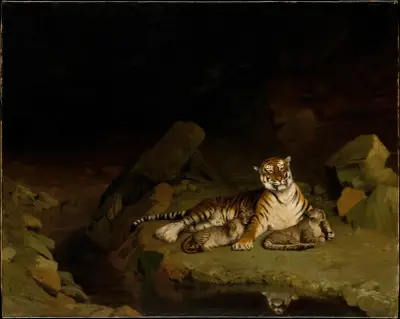 Tygřice s mláďaty, Jean-Léon Gérôme
