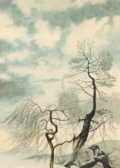 Vinterträd av Léon Spilliaert