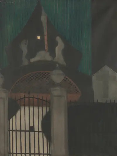 Calvary and purgatory in Oostende von Léon Spilliaert